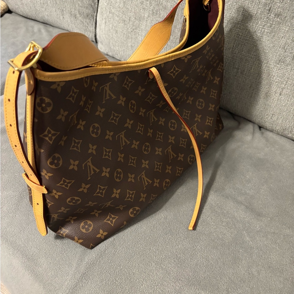 Louis Vuitton Brown and Gold Monogram Shoulder Bag
